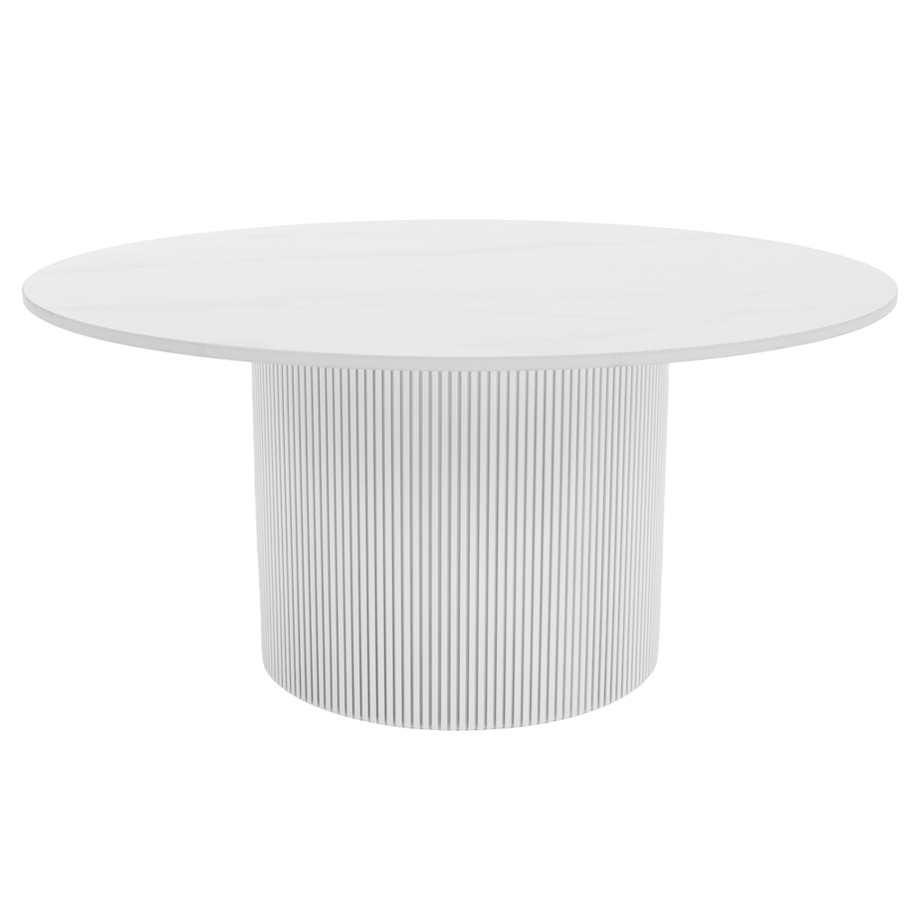Masuta de cafea MAHIR, marmura alb