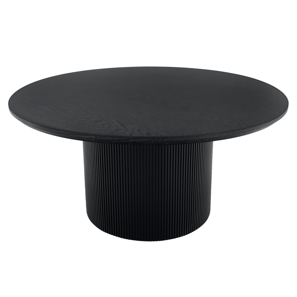 Masuta de cafea MAHIR TYP 2, negru, diametru 80 cm