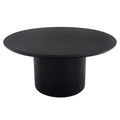 Masuta de cafea MAHIR TYP 2, negru, diametru 80 cm