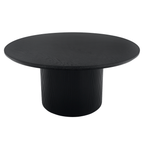 Masuta de cafea MAHIR TYP 2, negru, diametru 80 cm