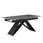 Masa dining MAJED, beton / negru