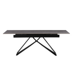 Masa dining MAJED, beton / negru