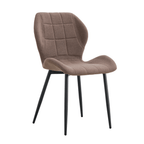Scaun dining MAKENA TIP 1, maro/negru