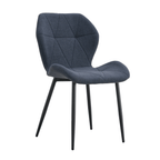 Scaun de dining MAKENA TIP 2, gri inchis/negru