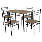 Set dining MAKO, stejar sonoma / negru