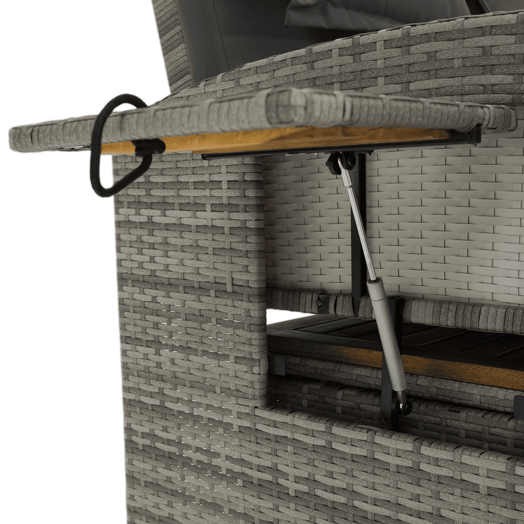 Set gradina MALORY, gri / natural