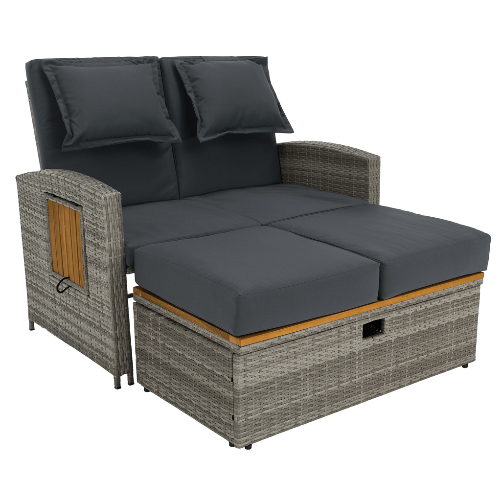 Set gradina MALORY, gri / natural