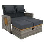 Set gradina MALORY, gri / natural