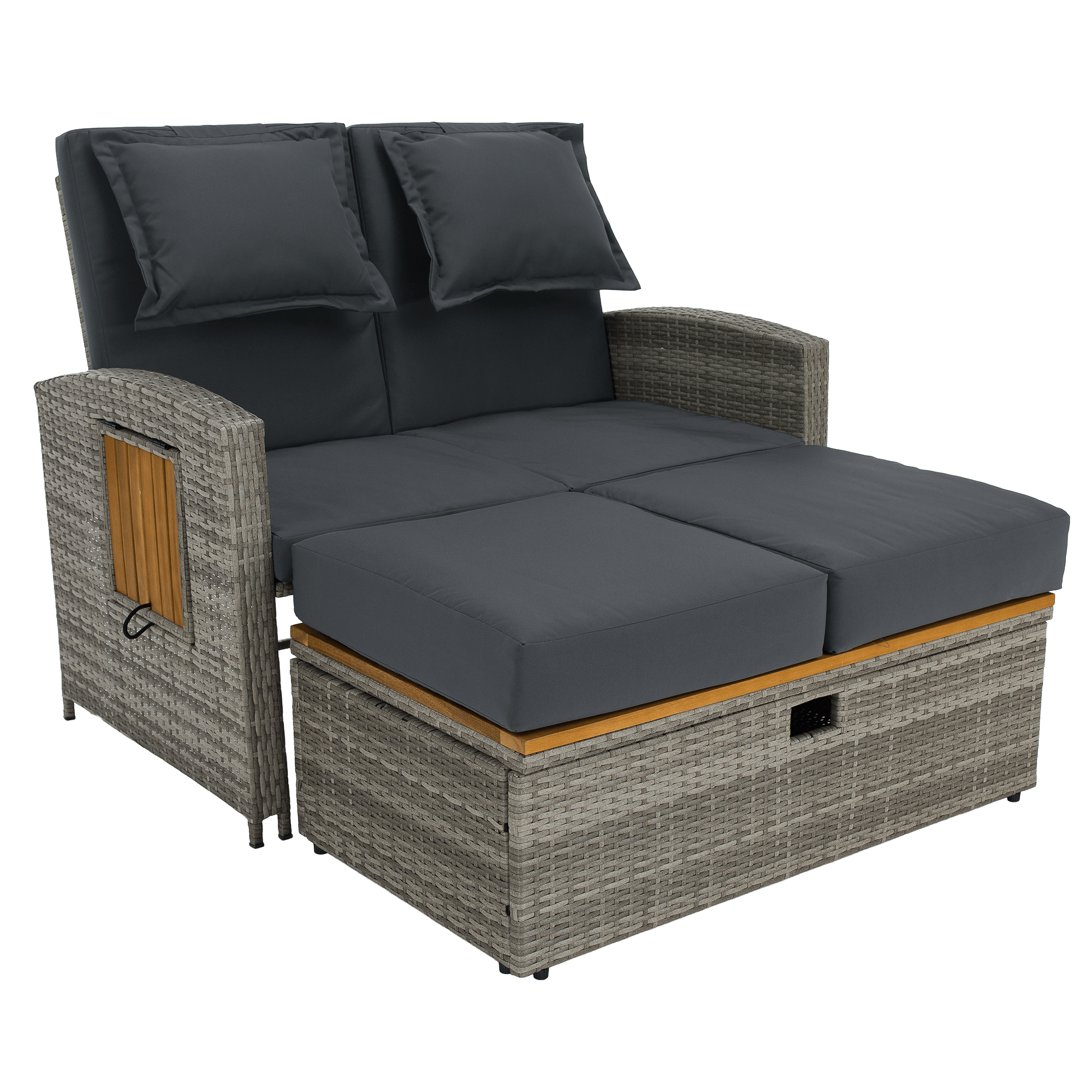 Set gradina MALORY, gri / natural