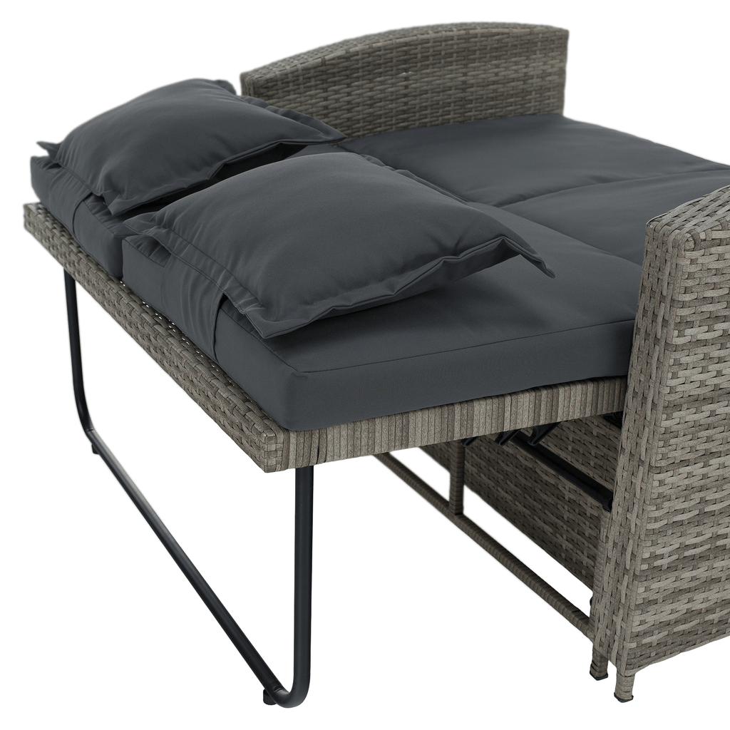 Set gradina MALORY, gri / natural