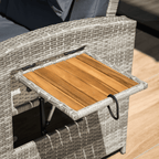Set gradina MALORY, gri / natural