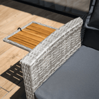 Set gradina MALORY, gri / natural