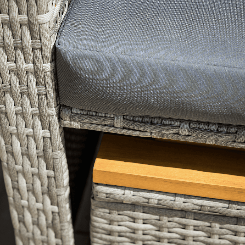 Set gradina MALORY, gri / natural