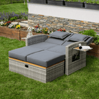 Set gradina MALORY, gri / natural