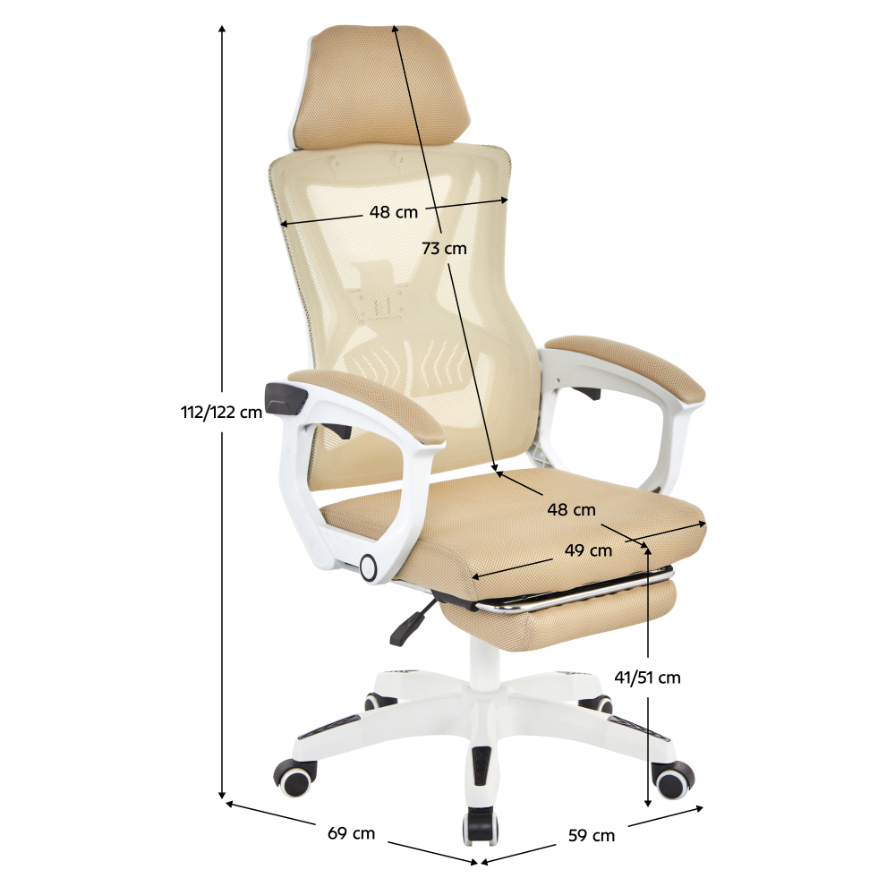 Scaun de birou reglabil MALVIN, vedere 7