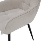 Scaunul de design, bej/negru, MARKEN