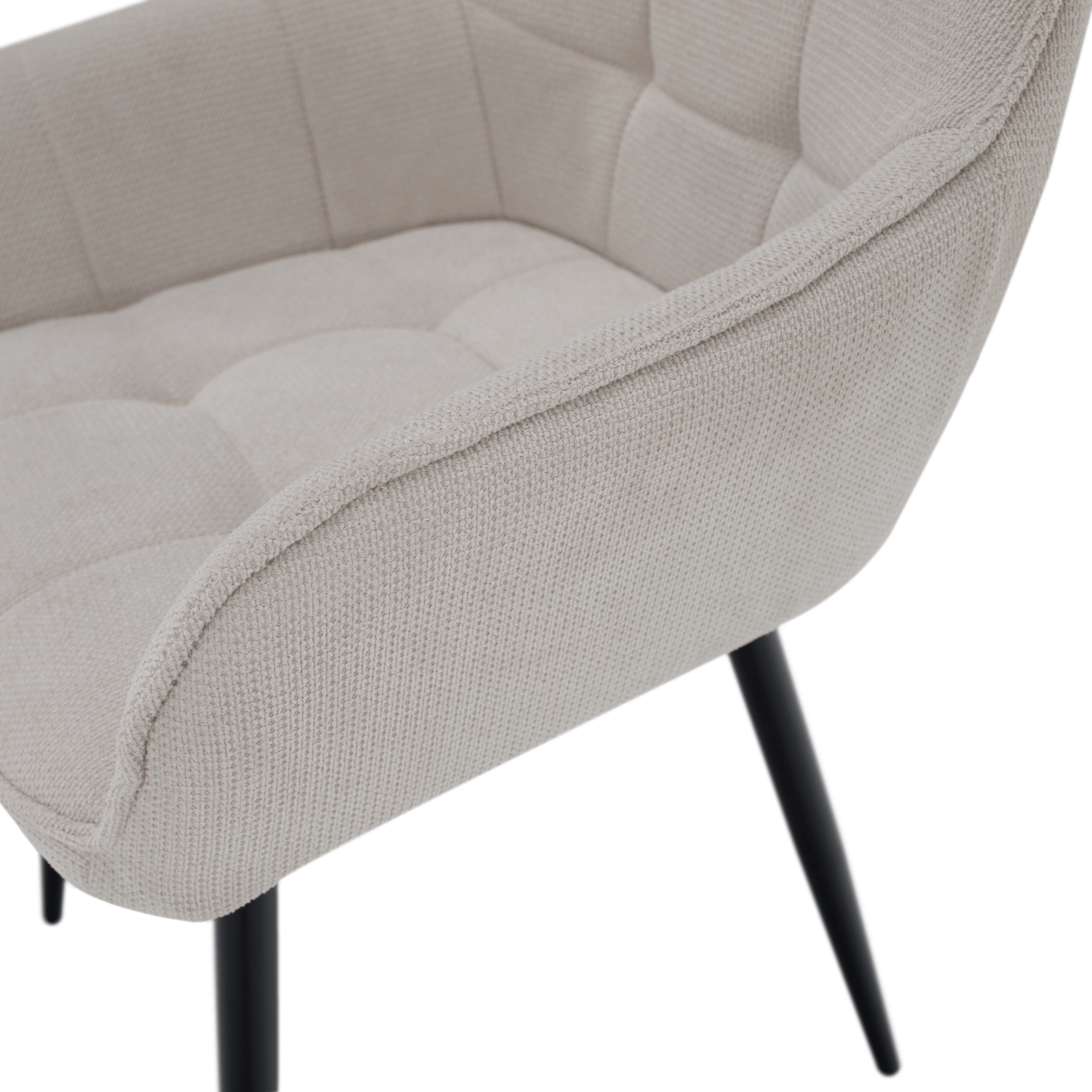 Scaunul de design, bej/negru, MARKEN