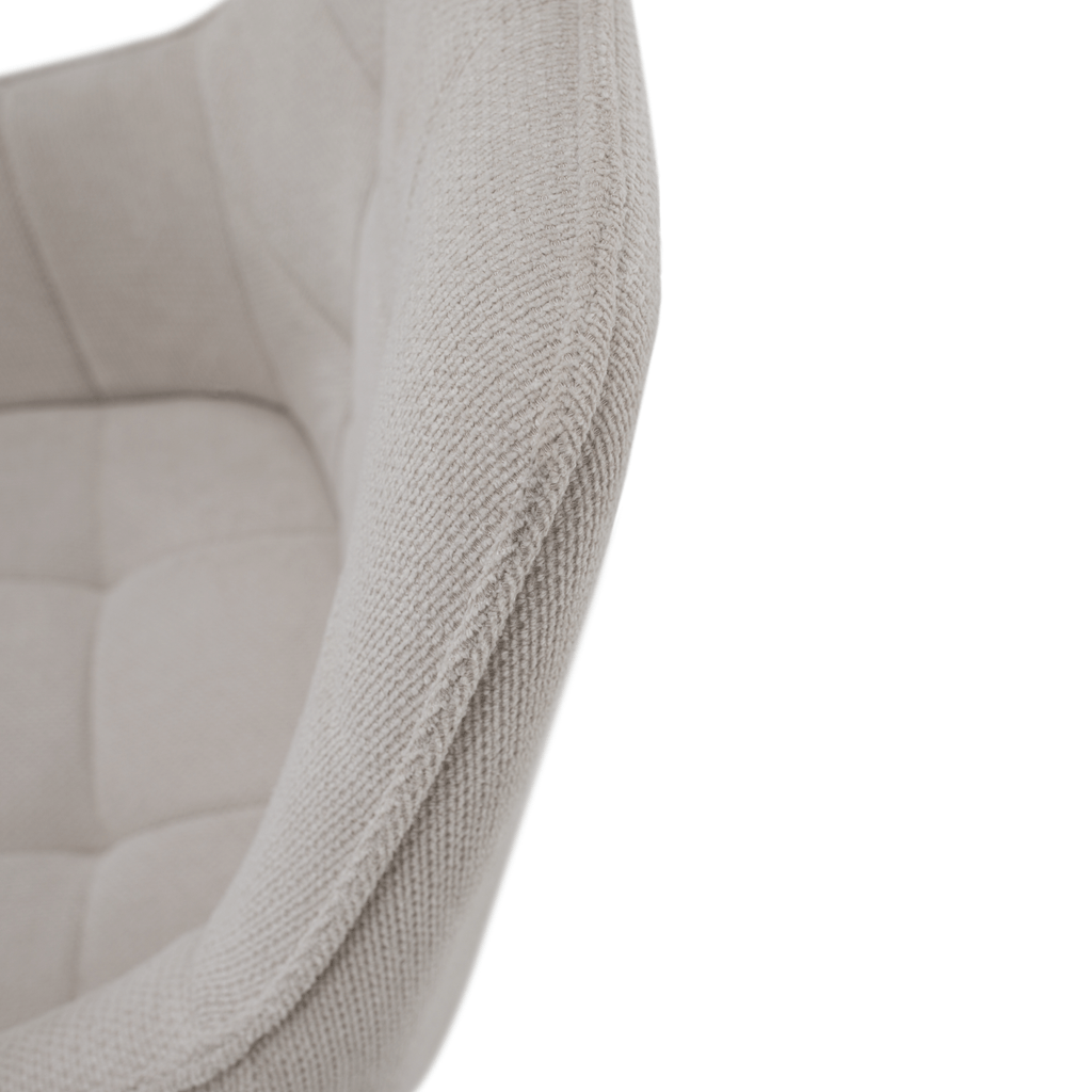 Scaunul de design, bej/negru, MARKEN