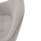 Scaunul de design, bej/negru, MARKEN