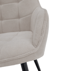 Scaunul de design, bej/negru, MARKEN