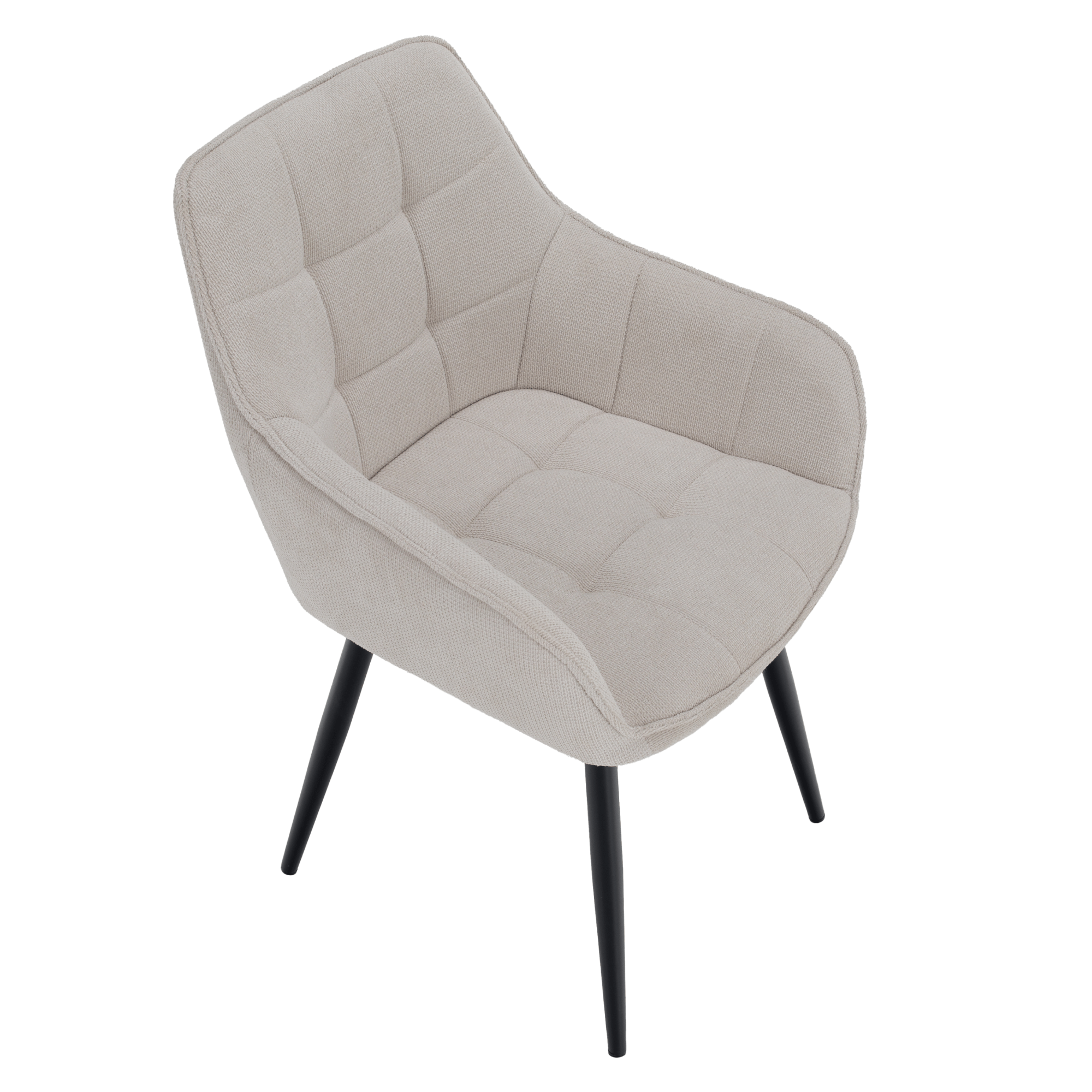 Scaunul de design, bej/negru, MARKEN