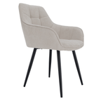 Scaunul de design, bej/negru, MARKEN