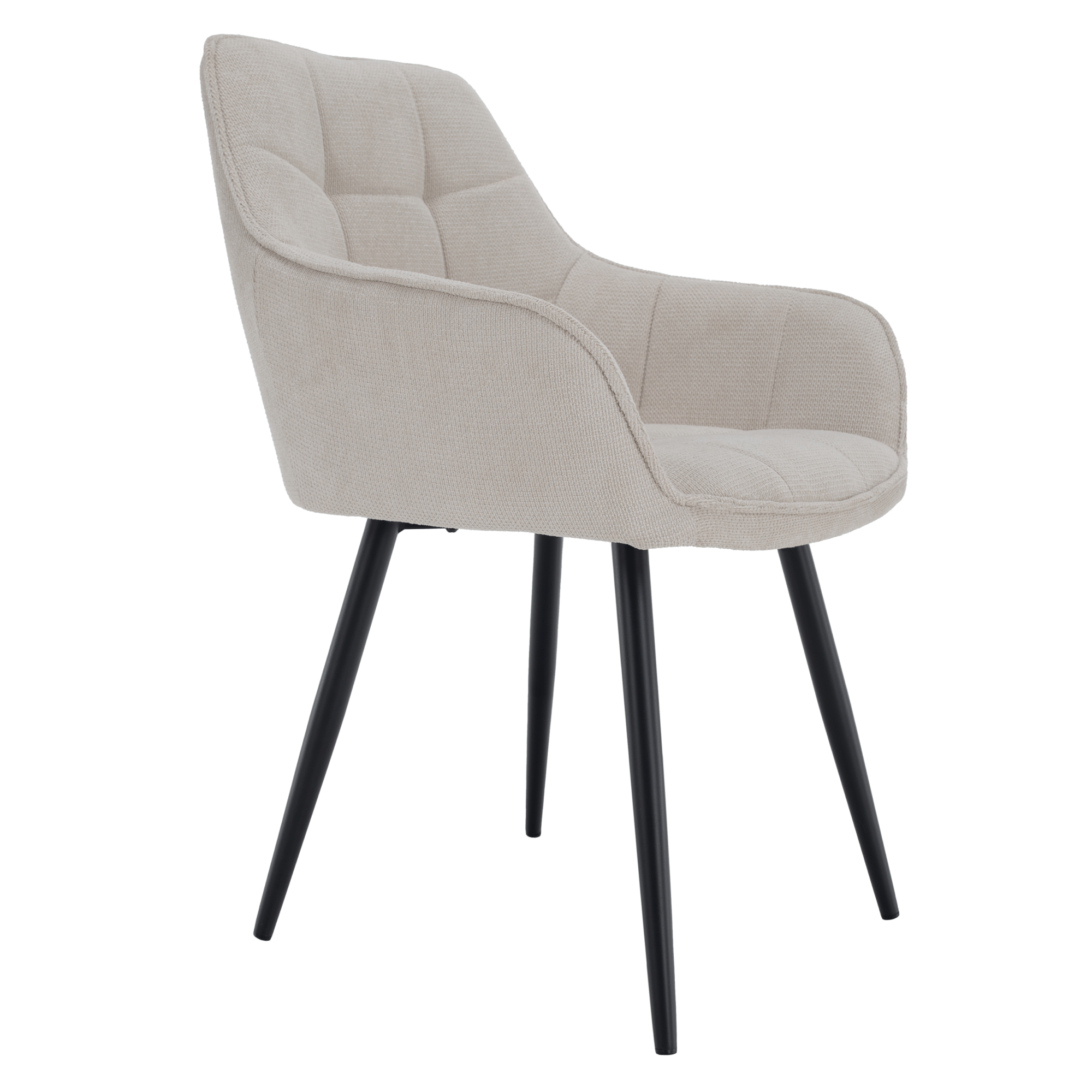 Scaunul de design, bej/negru, MARKEN