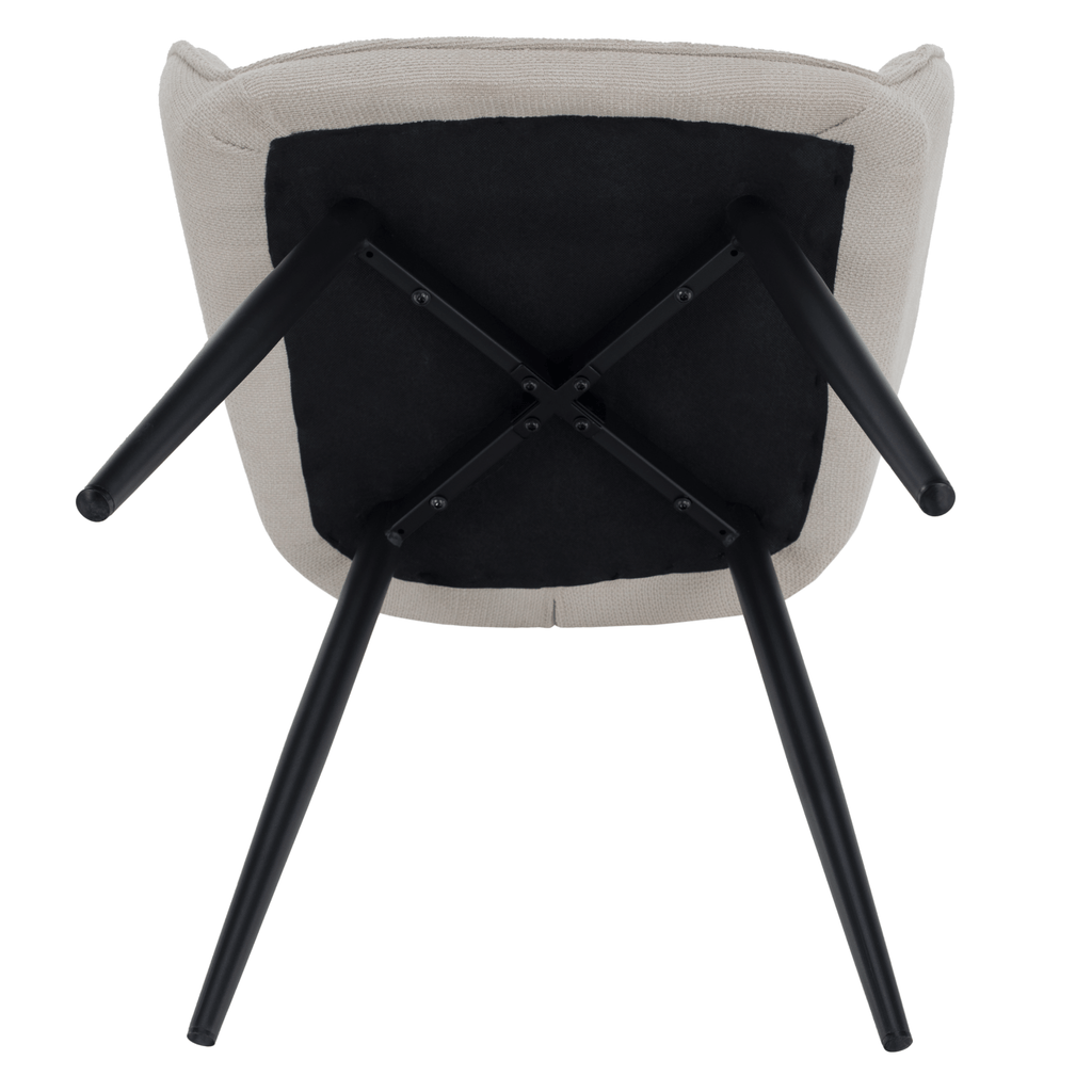 Scaunul de design, bej/negru, MARKEN