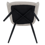 Scaunul de design, bej/negru, MARKEN
