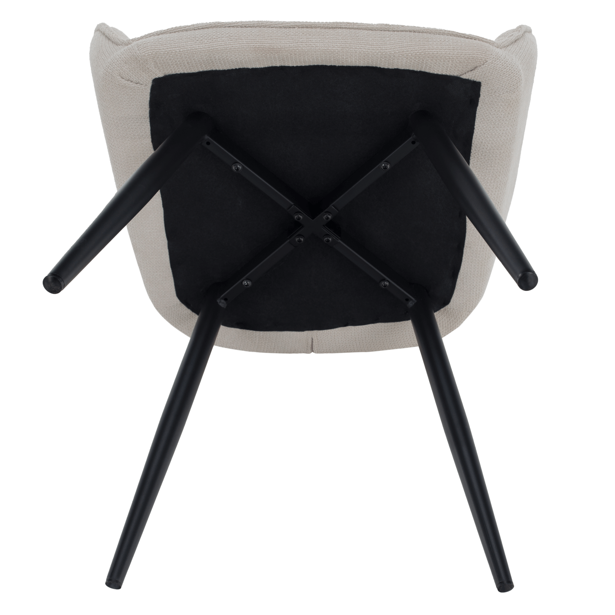 Scaunul de design, bej/negru, MARKEN