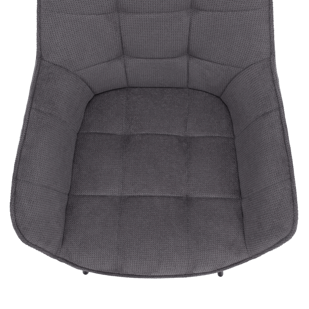 Scaun de design, gri/negru, MARKEN