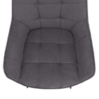 Scaun de design, gri/negru, MARKEN