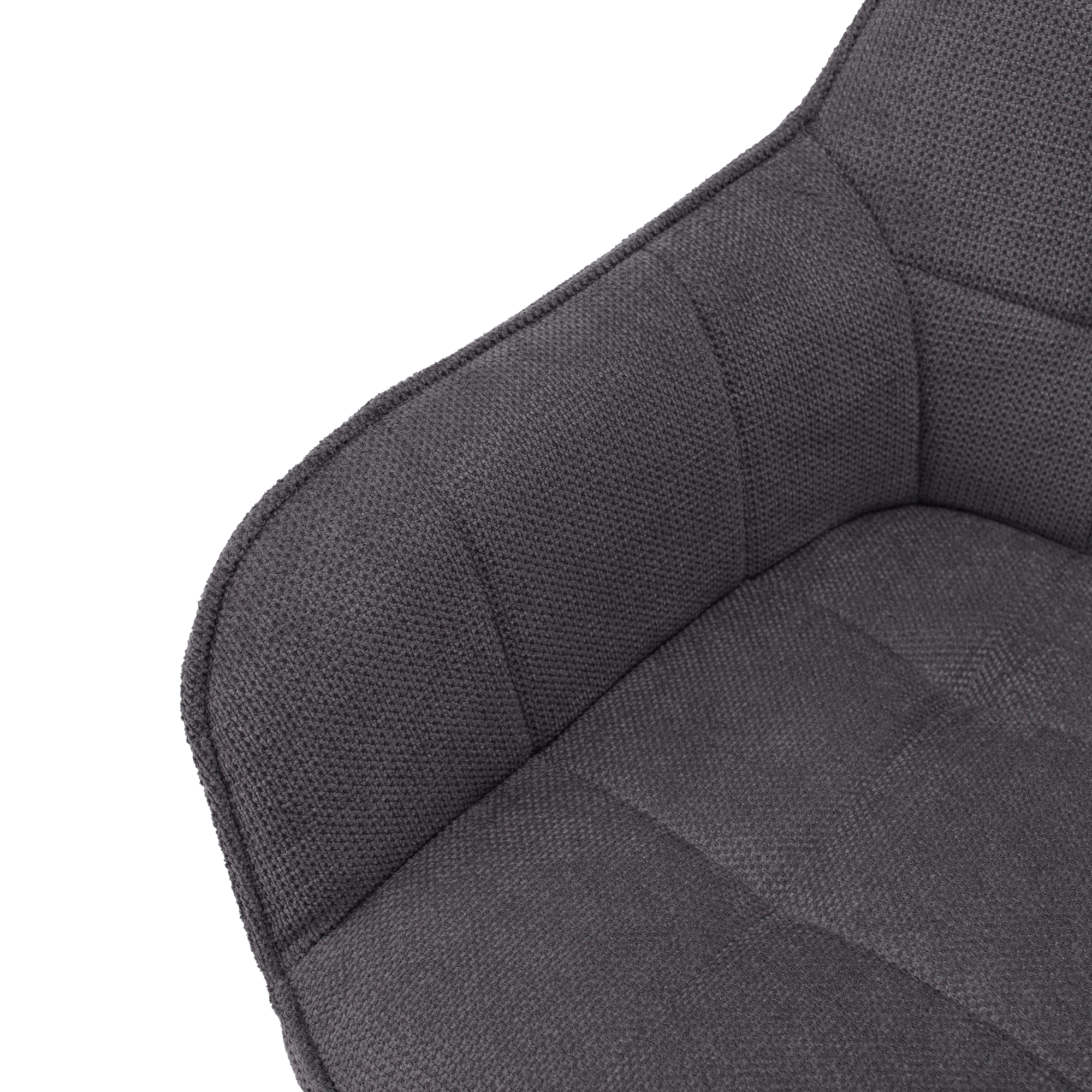 Scaun de design, gri/negru, MARKEN