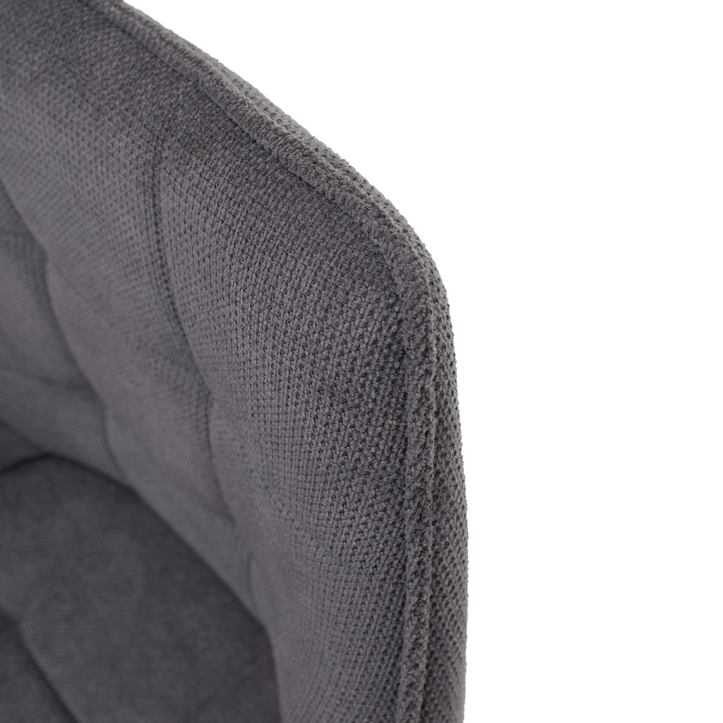 Scaun de design, gri/negru, MARKEN