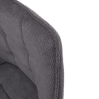 Scaun de design, gri/negru, MARKEN
