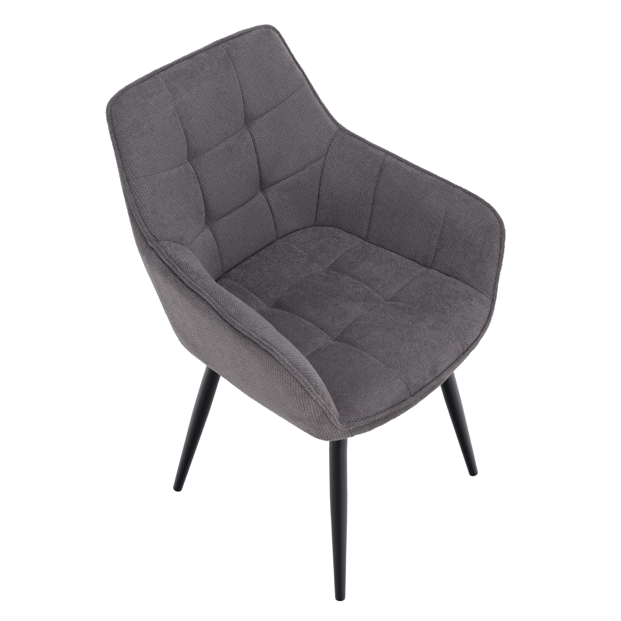 Scaun de design, gri/negru, MARKEN