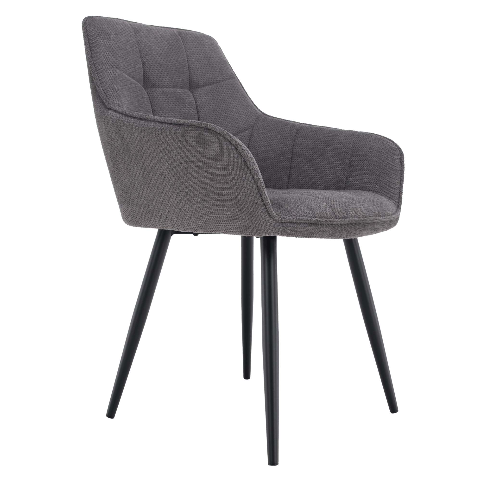 Scaun de design, gri/negru, MARKEN