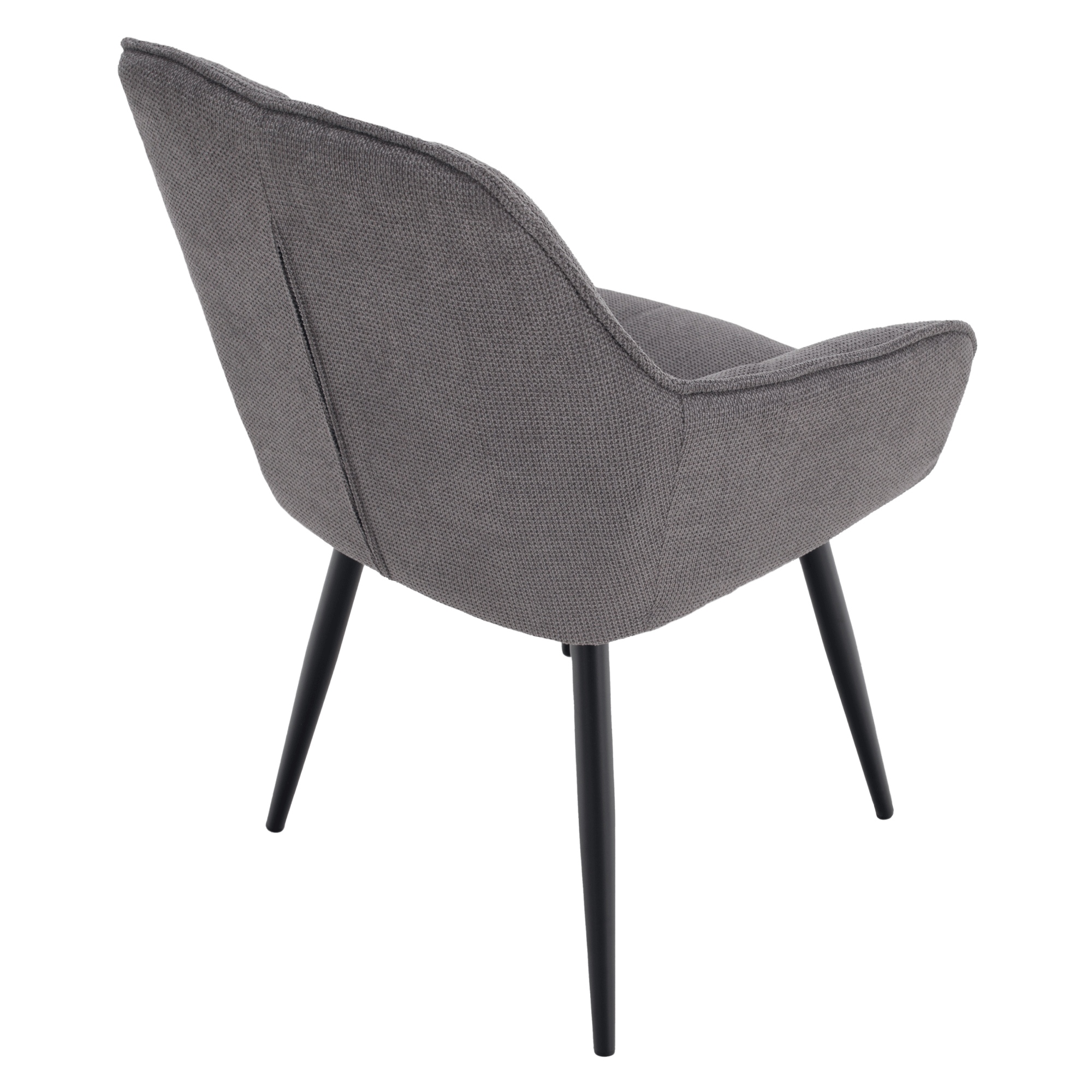 Scaun de design, gri/negru, MARKEN