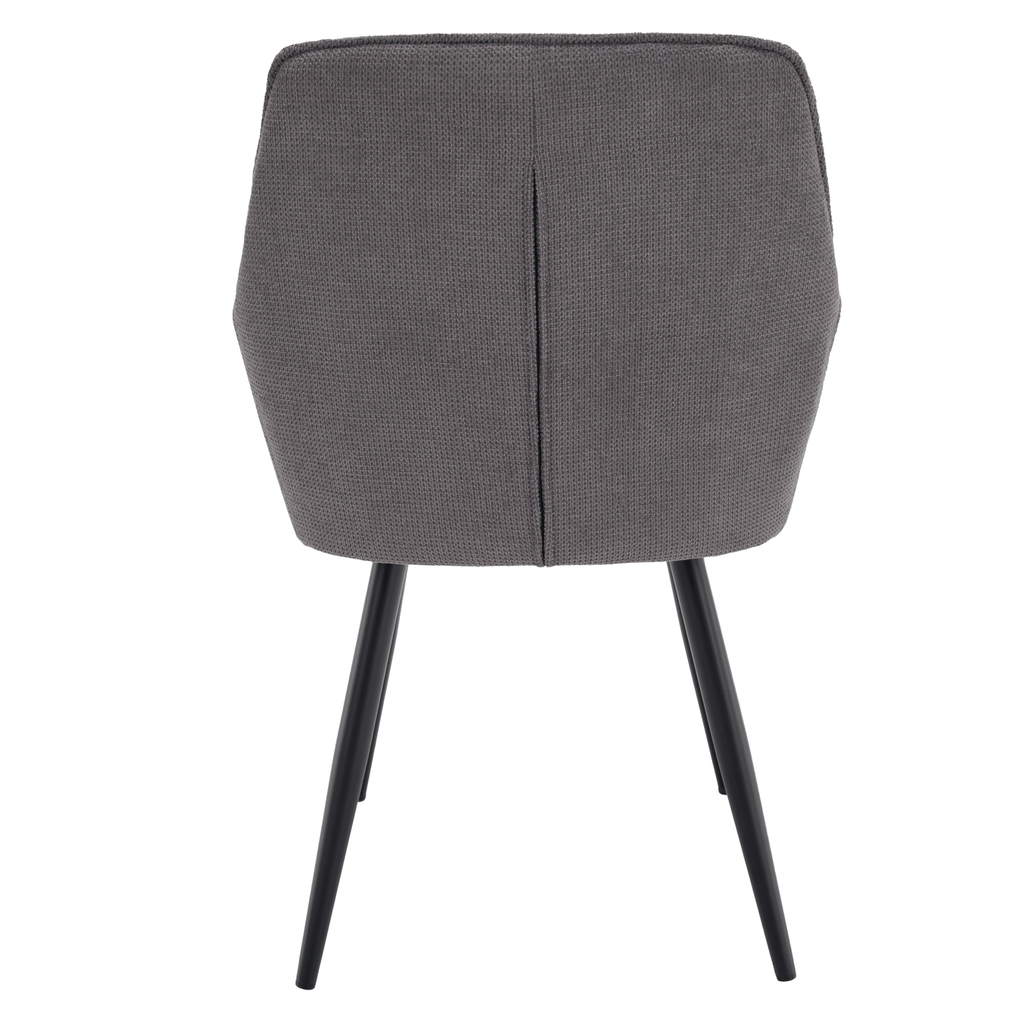 Scaun de design, gri/negru, MARKEN