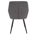 Scaun de design, gri/negru, MARKEN