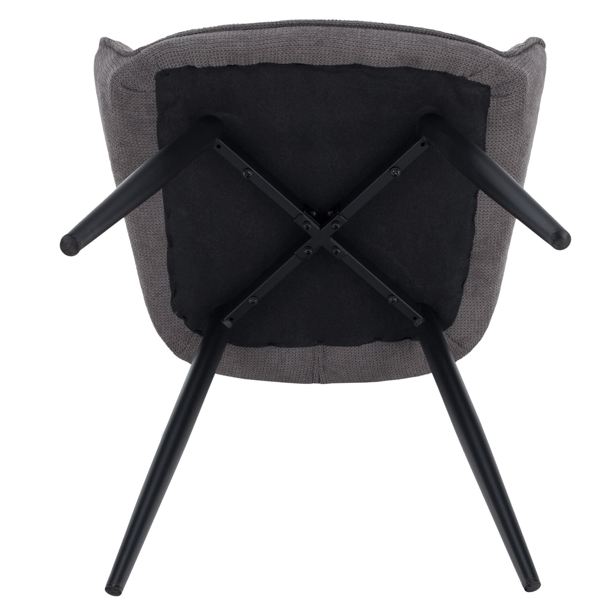 Scaun de design, gri/negru, MARKEN