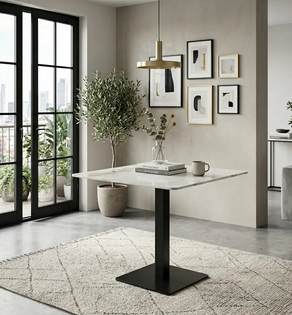 Masa fixa alb marmorat 70*65 cm Marm – Maxinova (imaginea 2)