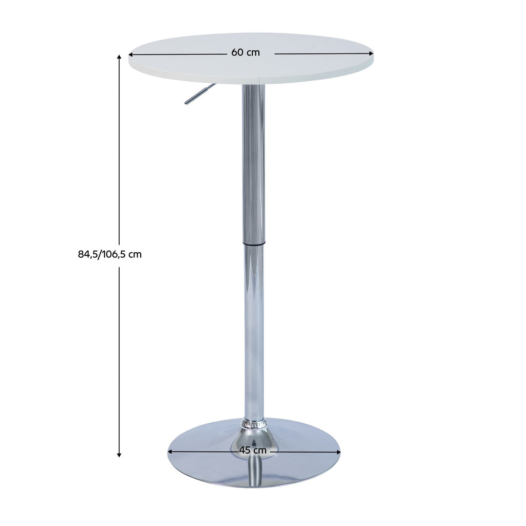 Masă bar Brany 3 – schiță cu dimensiuni