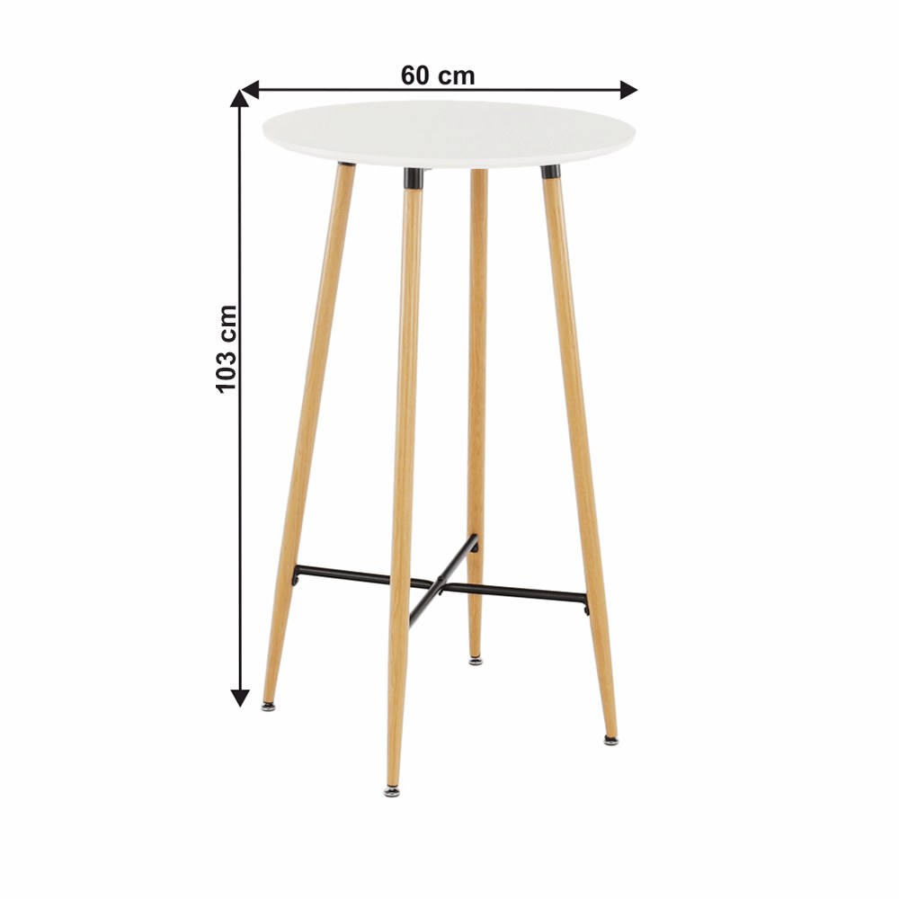 Masă bar Imam – schiță cu dimensiuni