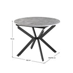 Masă dining Abero – schiță cu dimensiuni