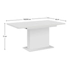 Masă dining Boba – schiță cu dimensiuni