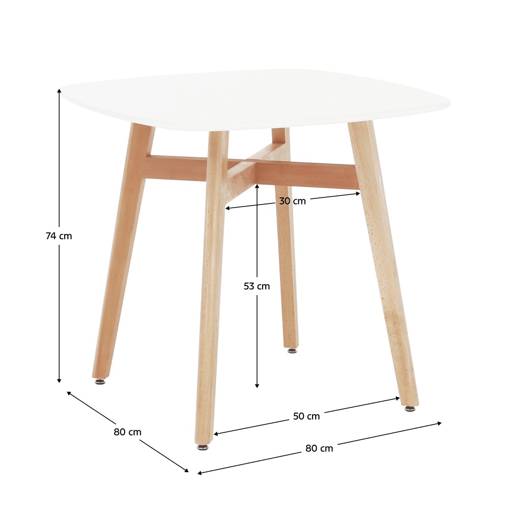 Masă dining Dejan 3 – schiță cu dimensiuni