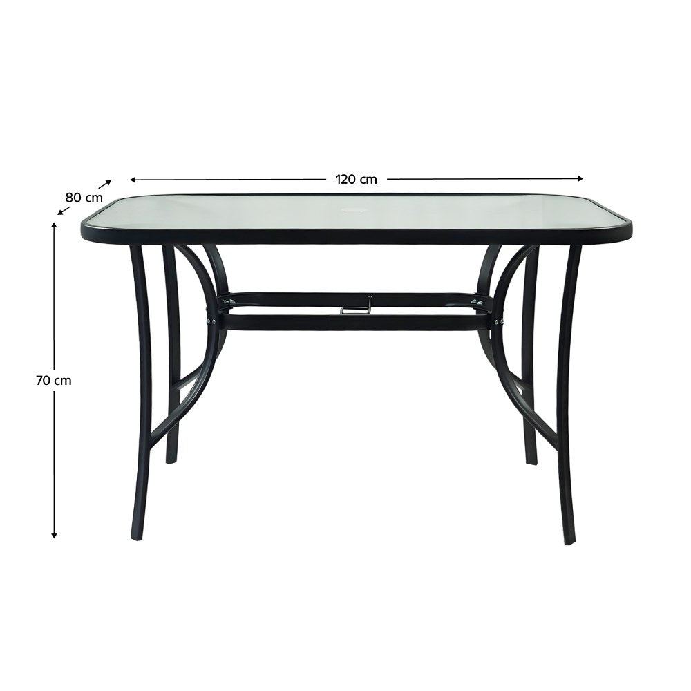 Masă dining Demat – schiță cu dimensiuni