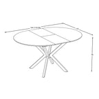Masă dining Dia – schiță cu dimensiuni, imaginea 2