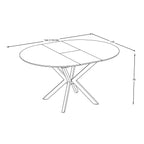 Masă dining Dia – schiță cu dimensiuni, imaginea 2